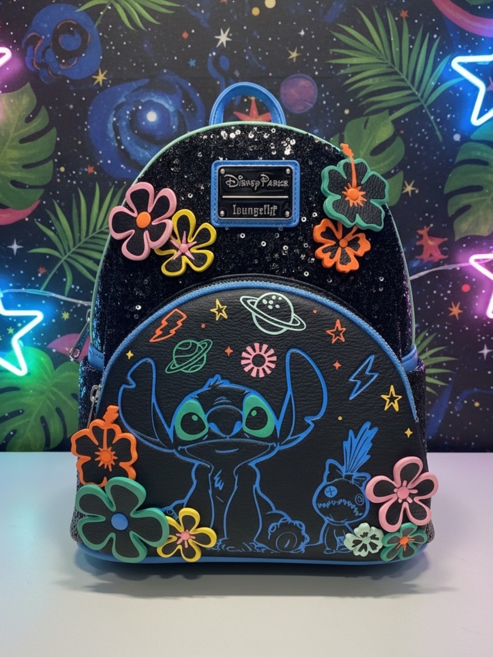 Loungefly Stitch and Scrump Mini Backpack, Lilo & Stitch